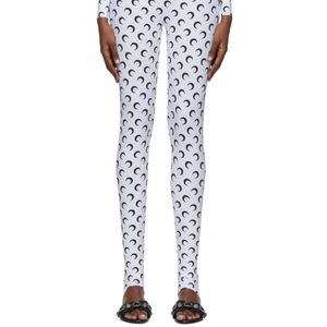 Marine Serre Monochrome Moon Pattern Leggings